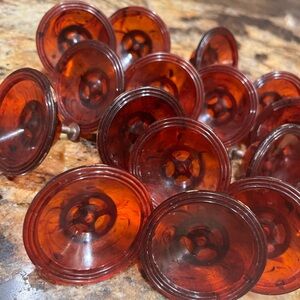 Rare Vintage Tortoise Shell Drawer Pulls
